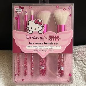 Hello kitty x The Crème Shop Makeup Brush Set of 5